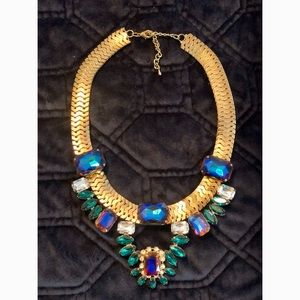 Multicolor statement necklace